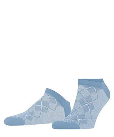 Burlington Men's Sneaker Socks Carrington SN Cotton Short Patterned 1 Pair, Blue (Azure 6327), 40-46 on Sale